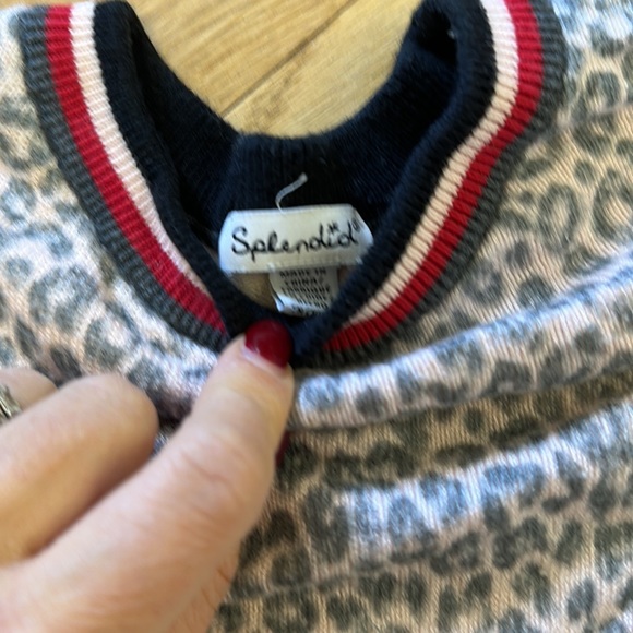 Splendid Leopard Sweater Dress - Picture 2 of 3